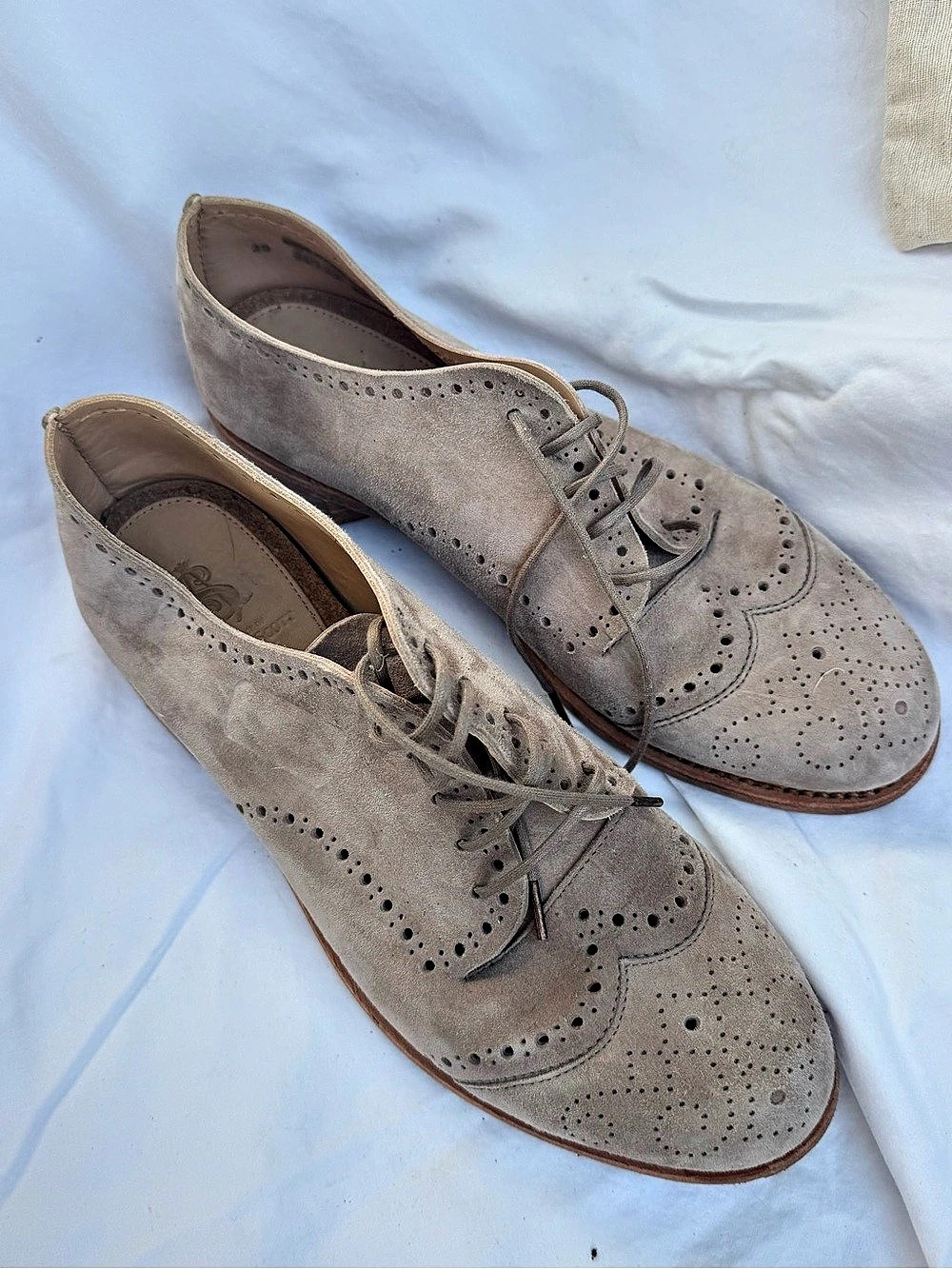 Office of Angela Scott Brogue Lace-Up Shoes in Brown